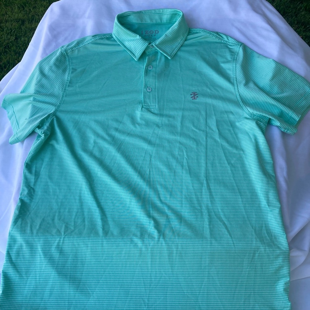 Izod Green Polo Shirt Classic Style